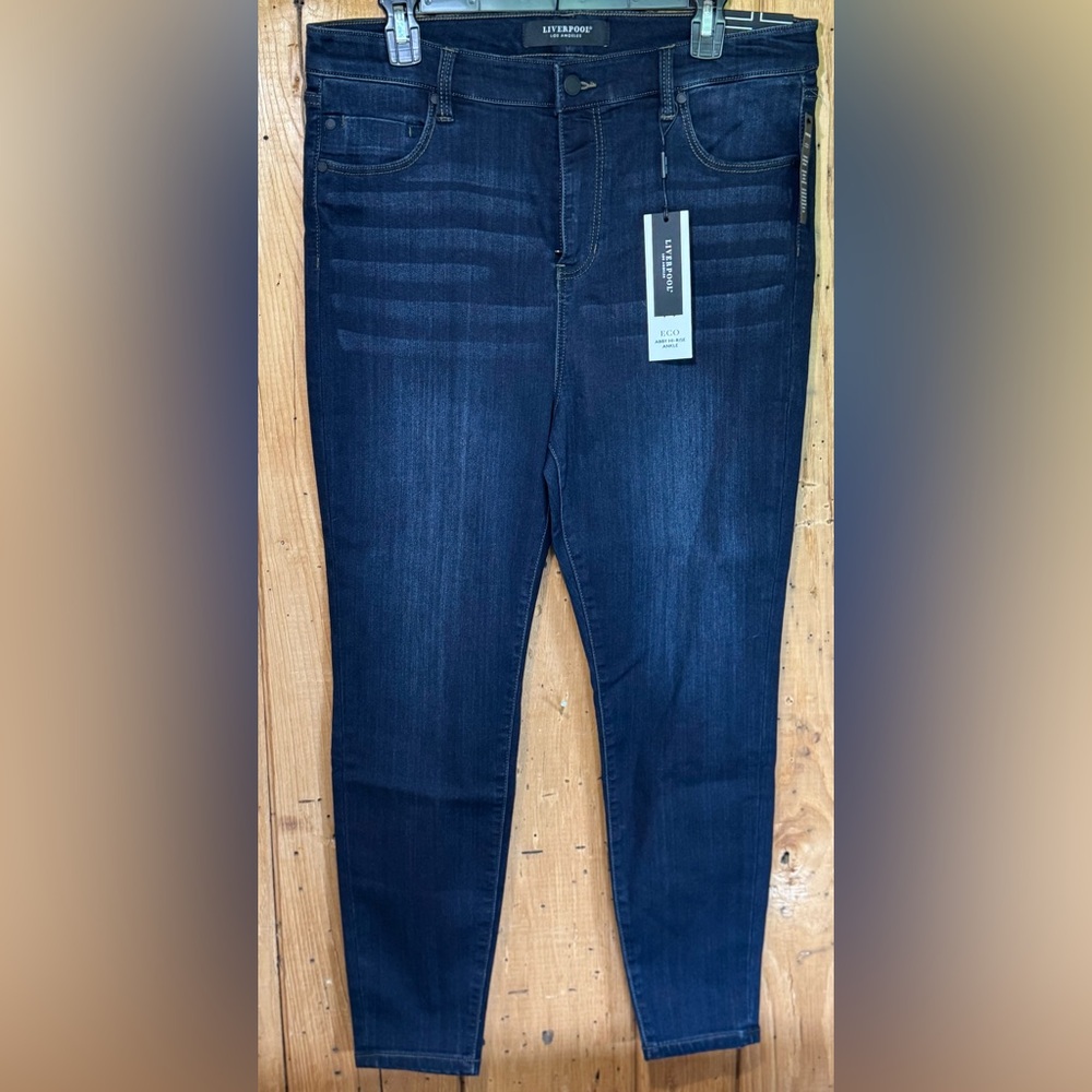 Liverpool Abby Hi-Rise Ankle Skinny Jeans Westport Wash 14P NWT